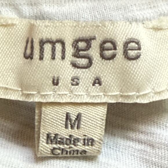 Umgee USA Colorblock Paisley Ruffle Sleeves Top Sz M Blouse 46"Bust 100% Cotton - Picture 7 of 8